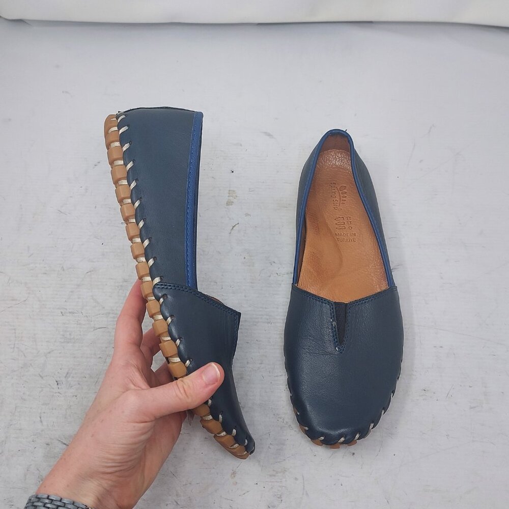 Spring Step Blue Comfort Kathaleta Flat Shoe